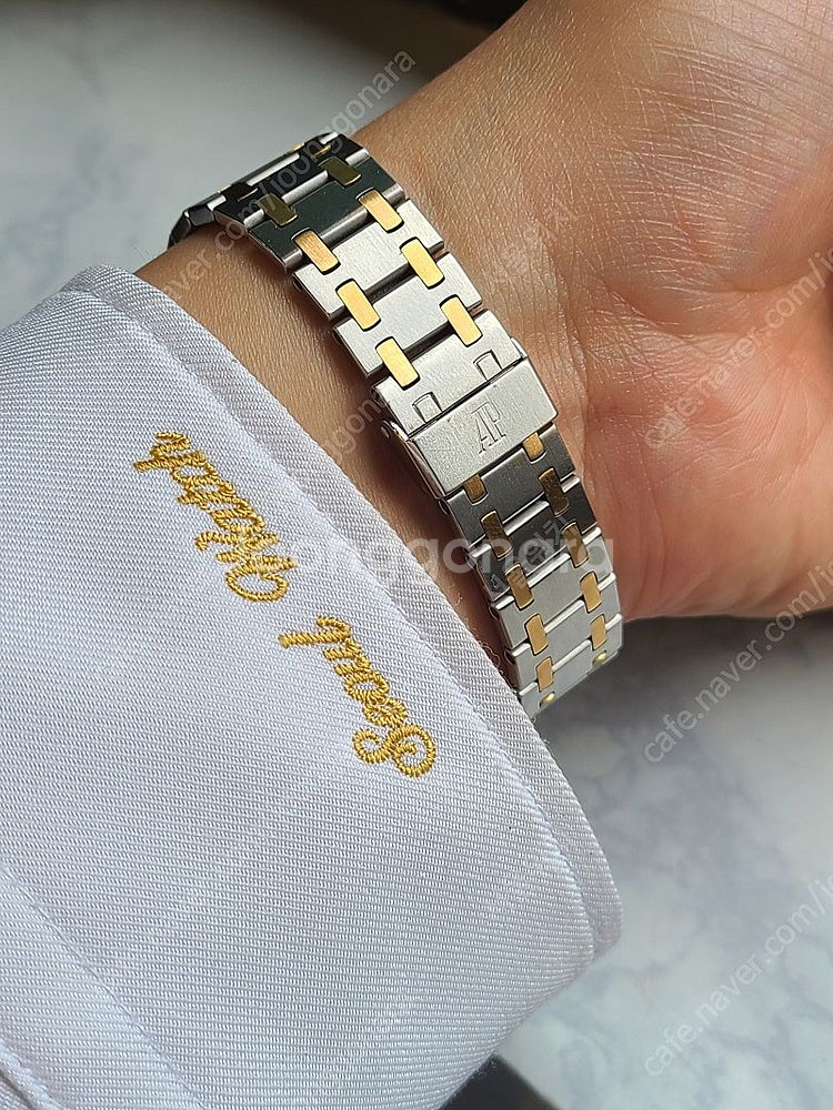 [정품] 오데마피게 스퀘어 로얄오크 점보 차콜 그레이 다이얼 콤비 소장품 (Audemars Piguet Square...--5