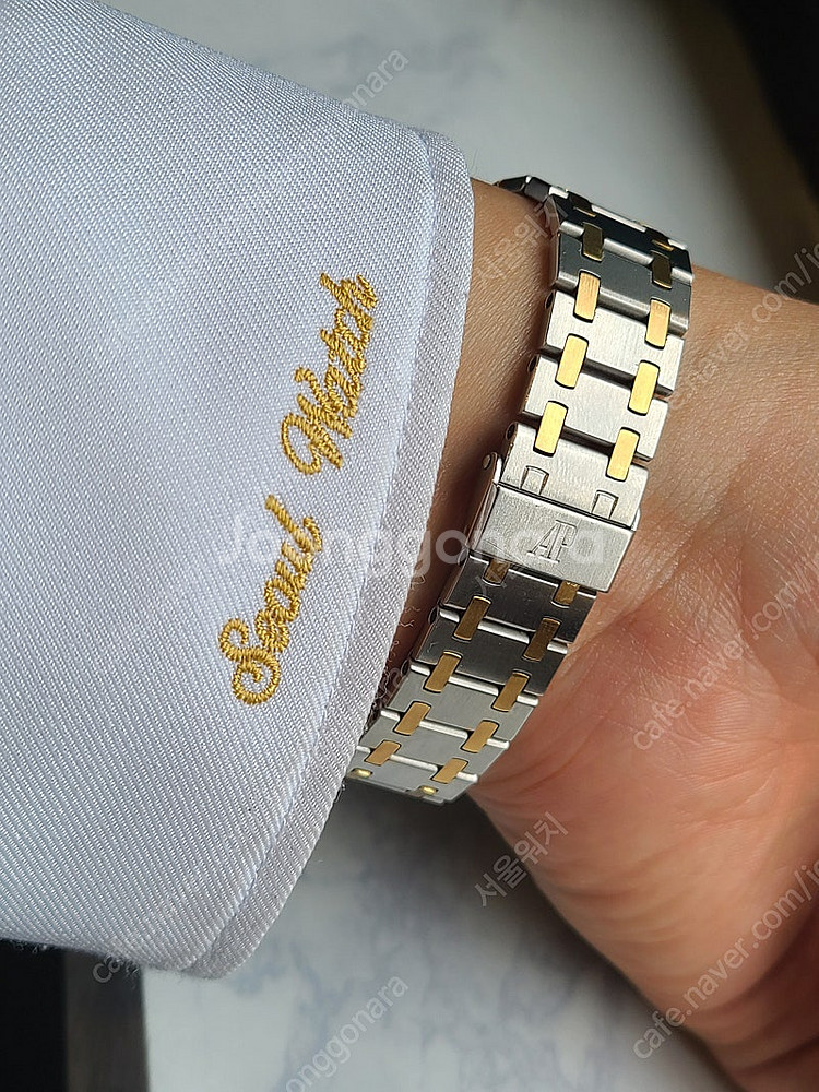 [정품] 오데마피게 스퀘어 로얄오크 점보 차콜 그레이 다이얼 콤비 소장품 (Audemars Piguet Square...--6