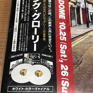 OASIS 오아시스 2집 LP 모닝글로리 일본한정 화이트바이닐 신품