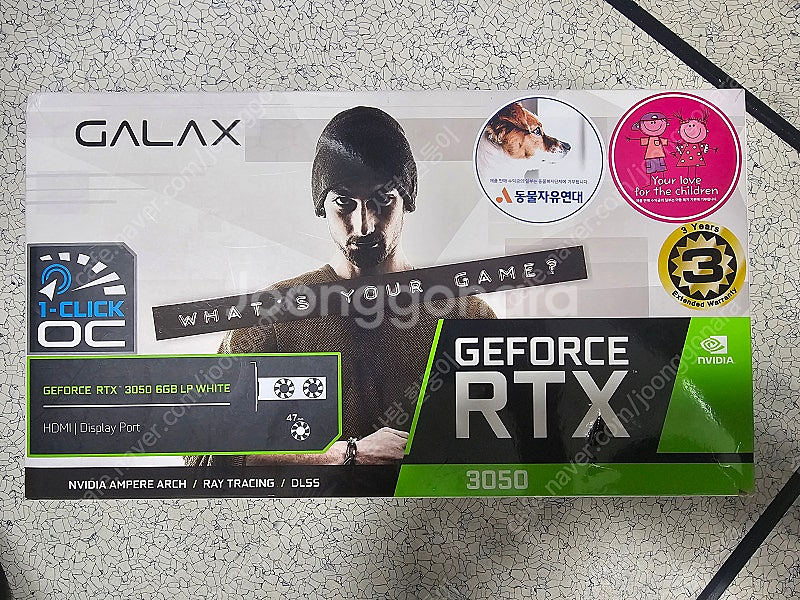 (신품급) 갤럭시 GALAX 지포스 RTX 3050 W...--0