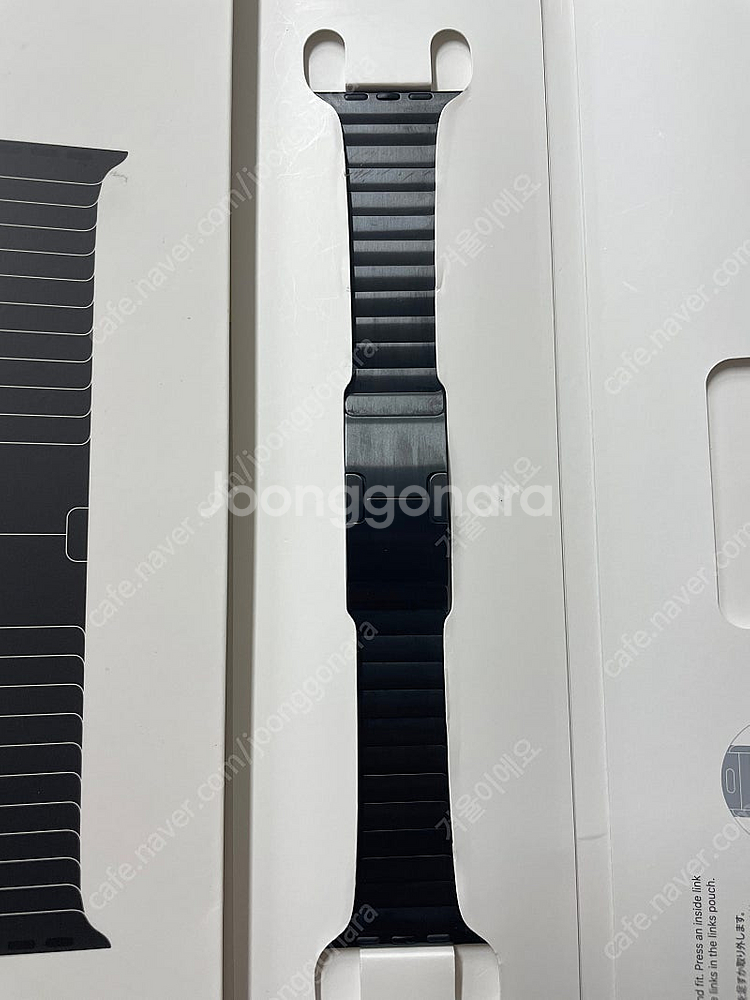 애플워치 링크브레이슬릿 블랙 42mm S급--0