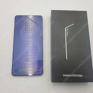삼성 갤럭시 S25 엣지 512G 티타늄 아이스블루 (SM-S937) 유심기변 S+급 싸게 팝니다.
