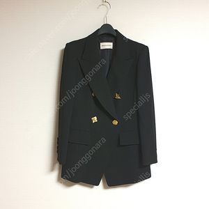 모조에스핀 원피스 더블 자켓 글리터 더블 벨티드 트위드 자켓 66 사이즈