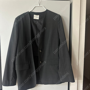 한섬 타임 울 칼라리스 싱글 자켓