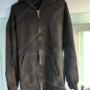 23SUMMER 발렌시아가 스몰핏 머드 후드 집업 XS 새상품