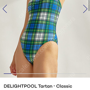 딜라잇풀 타탄체크 클래식그린 수영복