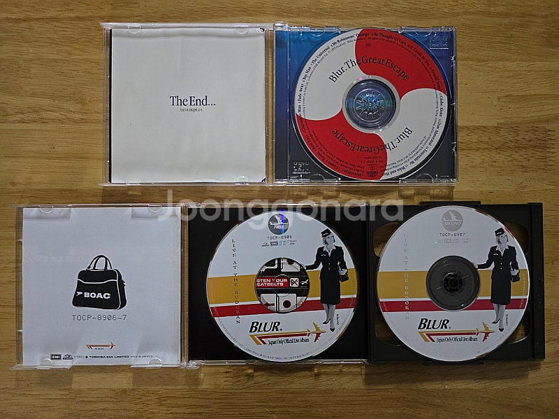 CD 음반 Blur 블러 앨범, EP 5장--1