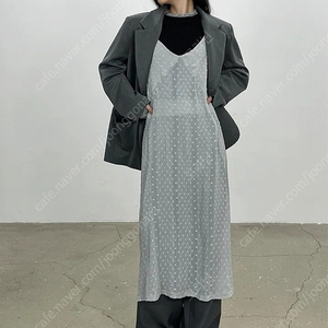 도트 시스루 원피스 위꼬모유노이아본빠옹마시모두띠써스데이아일랜드