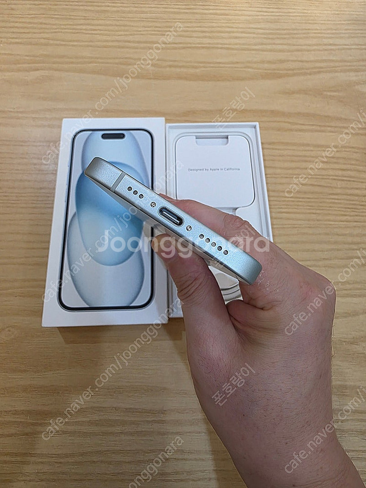 아이폰15블루128gb 자급제단순개봉미사용판매합니다--6
