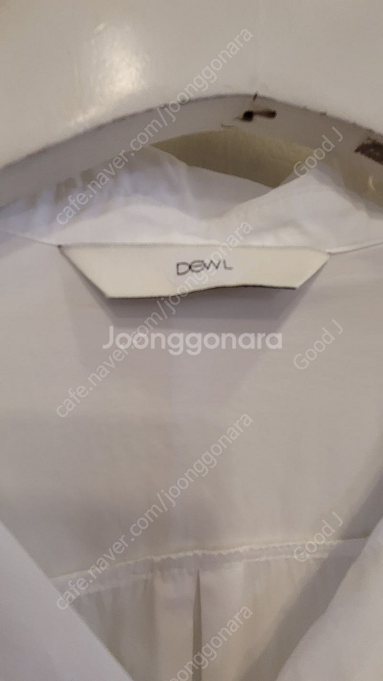듀엘 언발 화이트 셔츠. 블러썸 핀턱 와이드 팬츠--2