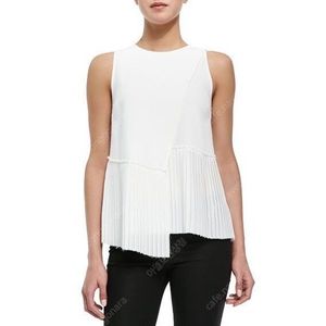 [0] Derek Lam 데렉램 슬리브리스 플리츠 민소매 탑 블라우스
