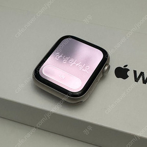 애플워치se2 44mm 스타라이트 풀박스(배터리 효율 87%)