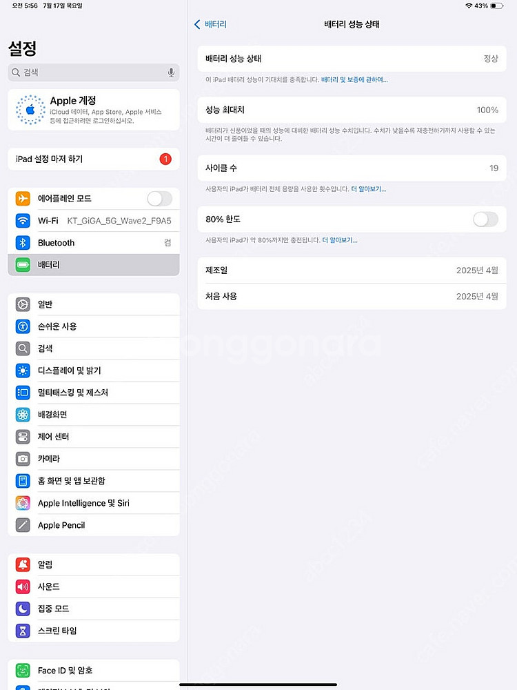 아이패드 프로 m4 13인치 실버 + 애플펜슬프로--0
