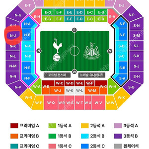 쿠팡 토트넘 뉴캐슬 8/3 내한경기 2연석 양도