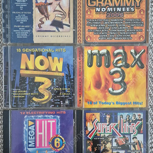 NOW, MAX 등 컴필레이션 팝CD 6장