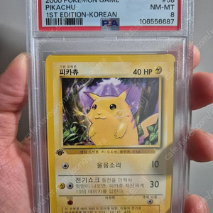 psa8 초판 피카츄