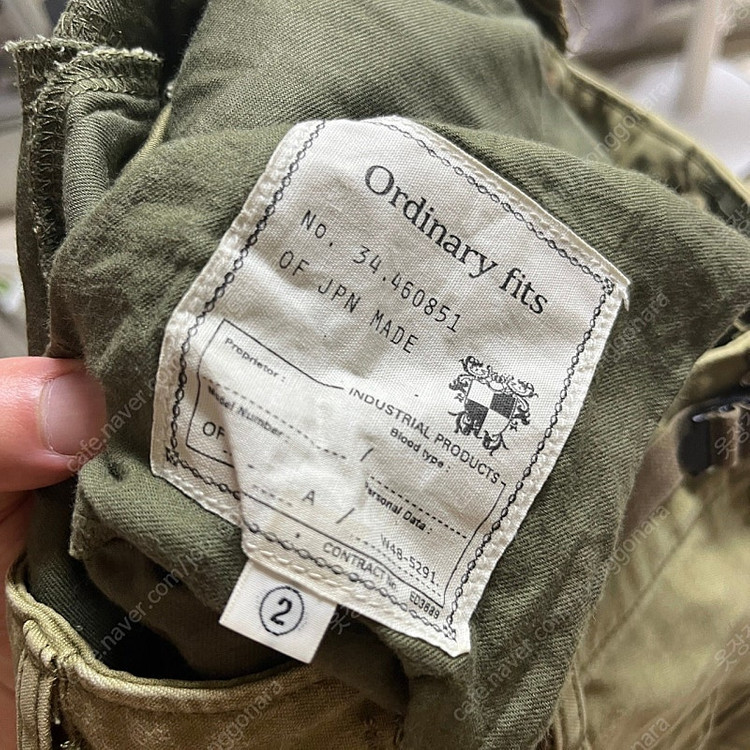 [2] 오디너리핏츠 M51 밀리터리 몰스킨 팬츠--5