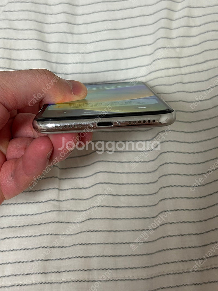 아이폰x 256 실버(배터리 100%)--1