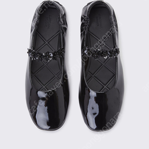 [새상품] 슈콤마보니 Fleur flat 블랙 플랫슈즈