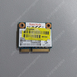 샌디스크 하프(하프사이즈)mSATA SSD 128GB