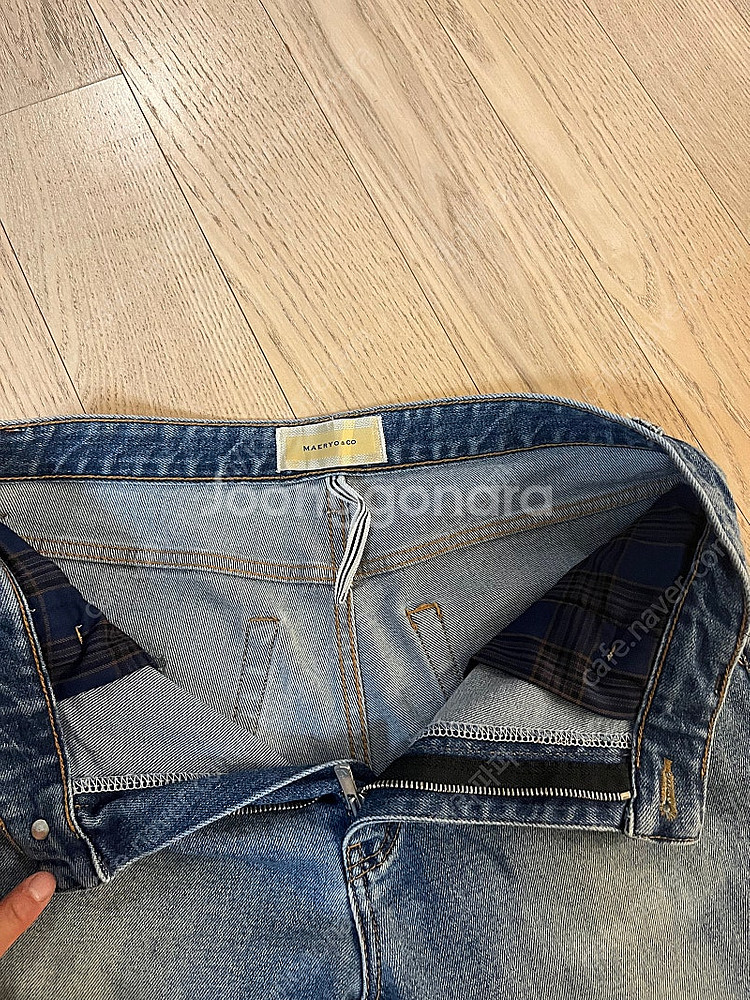 매료 T-2 쿠로키 데님 Kuroki Pleated J...--4