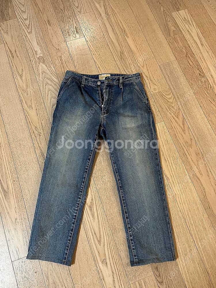 매료 T-2 쿠로키 데님 Kuroki Pleated J...--5