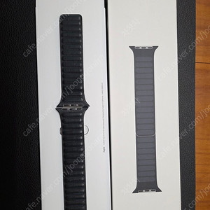 애플워치 가죽링크 44-49mm 미드나잇 S/M, 골든 브라운 S/M