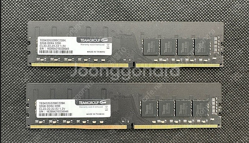 팀그룹 ddr4 3200 32기가 2개 (총64기가) ...--0