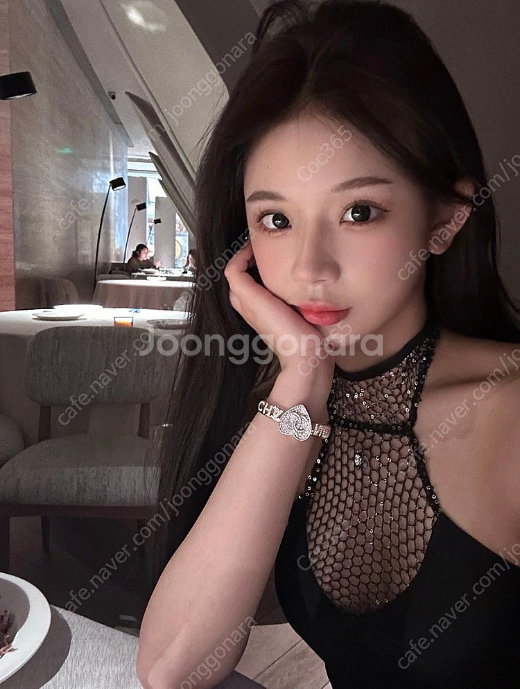 샤넬 크리스탈 뱅글팔찌--7