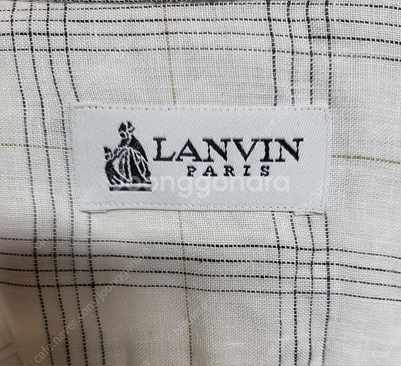 프랑스 LANVIN 린넨 반팔셔츠 사이즈42(국내105...--0