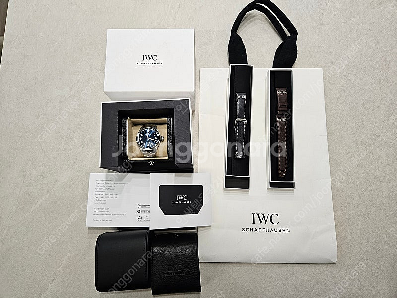(가격수정)IWC 빅파일럿 43mm 청판 시계 판매--1