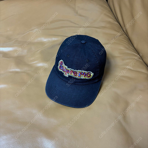 Supreme 슈프림 블랙 6패널 볼캡 모자 (Washed Black)