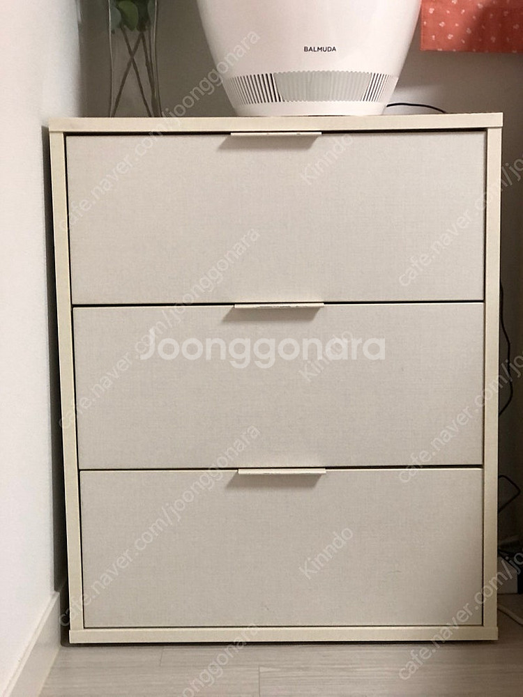 (제주도) 한샘 서랍형 3단 서랍장, 수납장--0