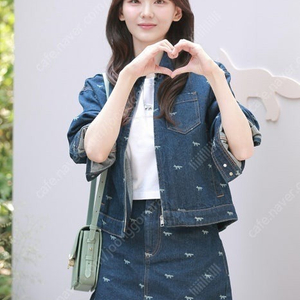 메종키츠네 데님 스커트 로고 프린트 27 새상품