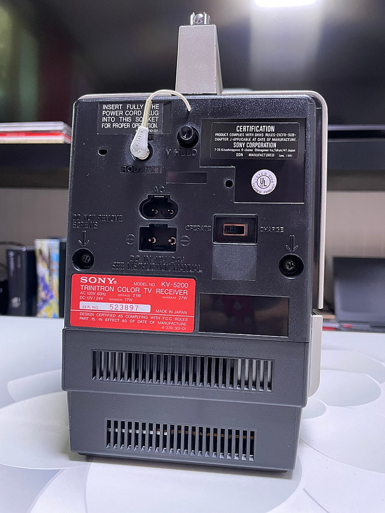 특S급 브라운관티비~소니(SONY)트리니트론tv~!!!1981년작~귀여운 5인치입니다.--4