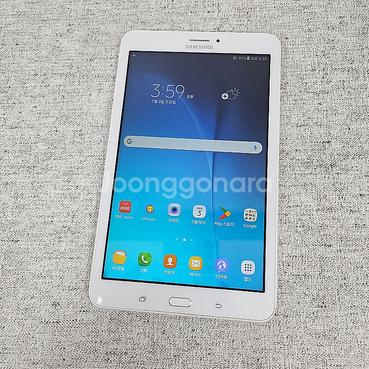 T375 갤럭시 탭E 화이트색상 16G 5만원 판매합니...--8