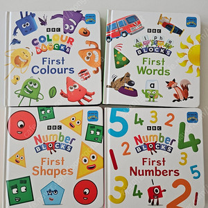 넘버+알파+컬러블럭스 보드북세트(4권)