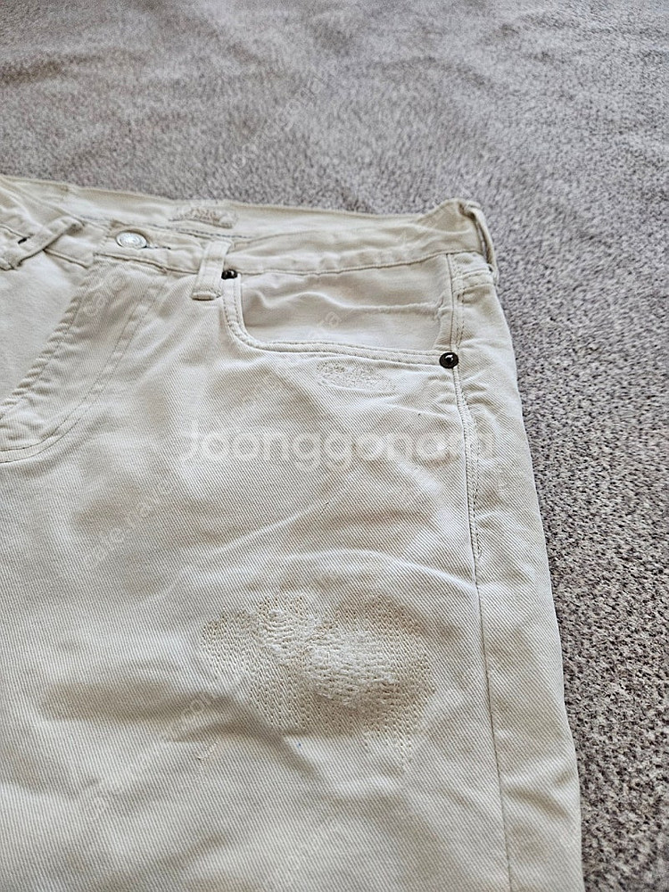 폴로 랄프로렌 리페어드 데님 패치워크 에크루 RRL--2