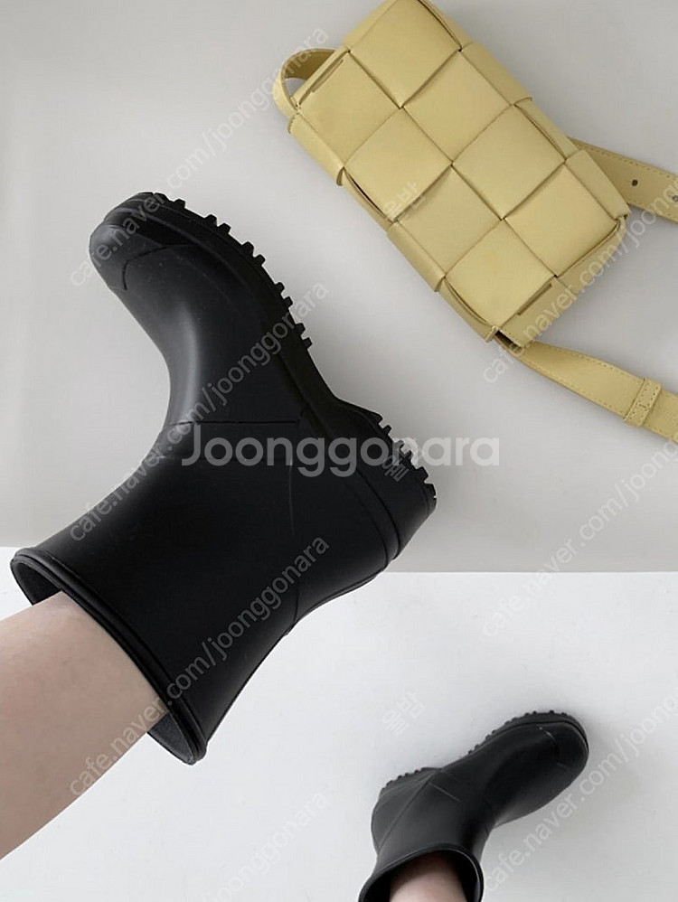 츄츄스 숏 레인부츠 장화 블랙 225-230 / 쇼퍼랜...--8