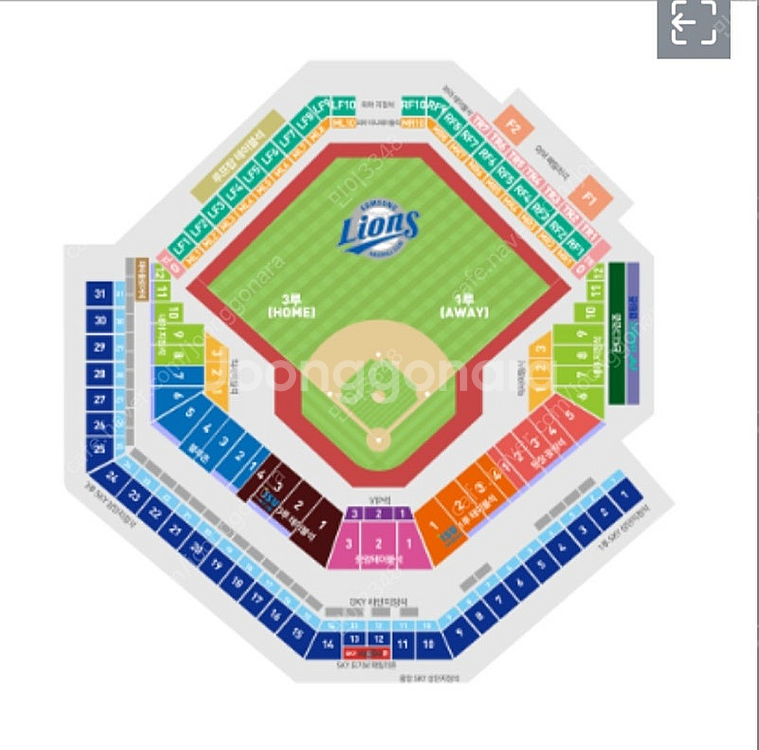 8/1 ~ 8/3 삼성라이온즈 VS 한화이글스 블루존 ...--0