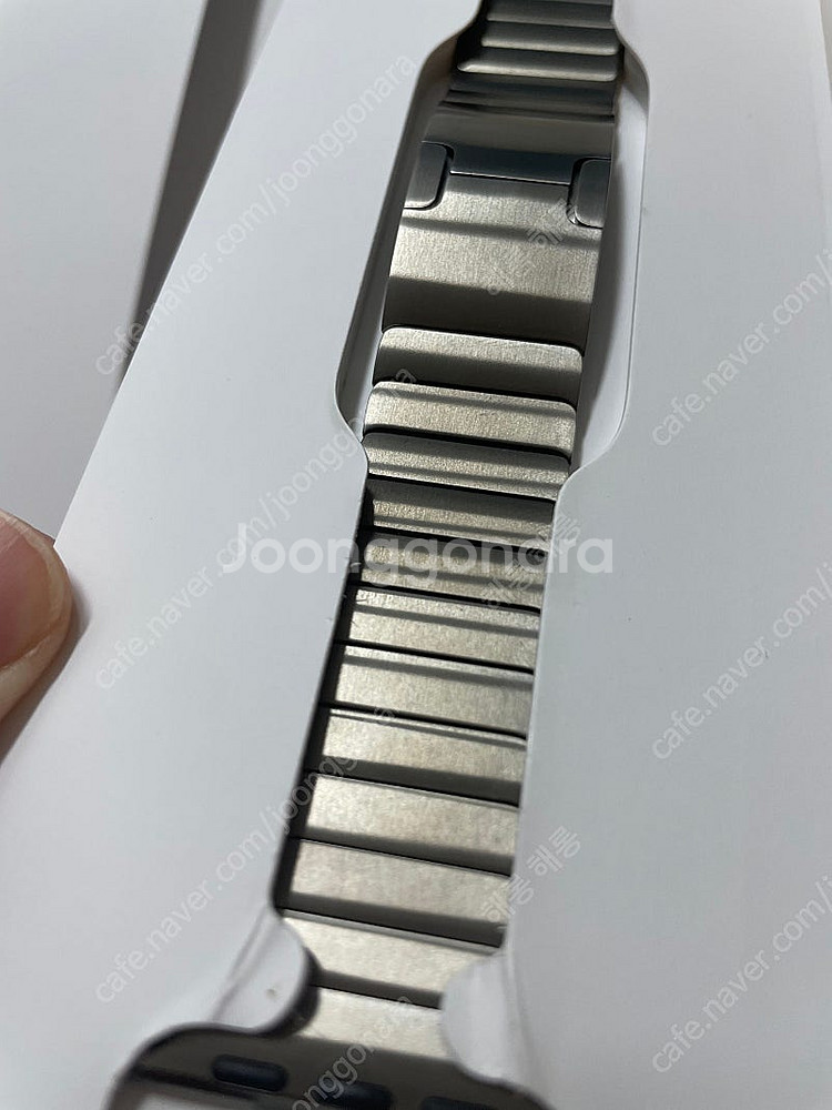 애플워치 링크브레이슬릿 내추럴 42mm 시착품--0