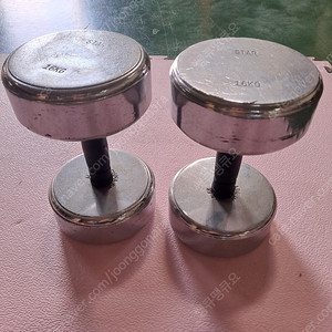[대구] 도금 아령 16KG 2개 팝니다