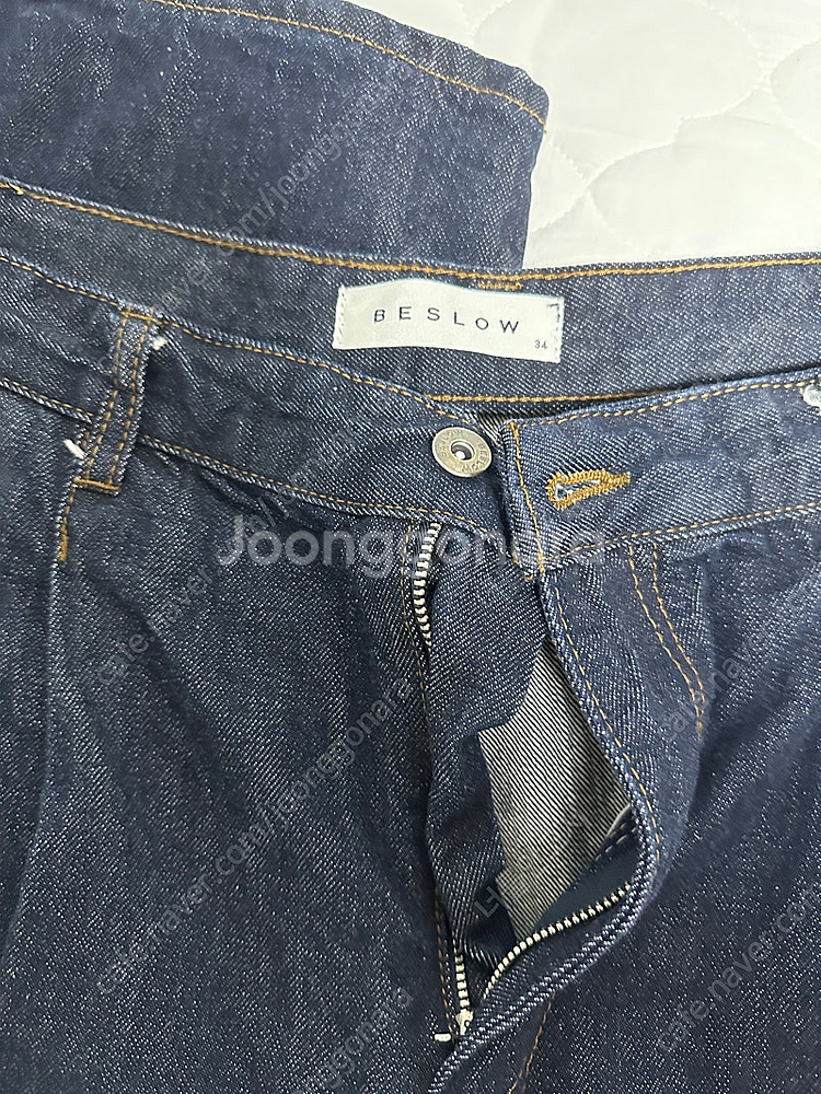 비슬로우 와이드 생지 데님 판매합니다--4