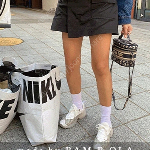 밤비올라 곰부인네 카고치마반바지 블랙S
