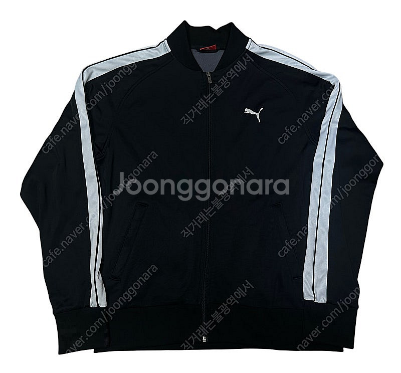 푸마 화이트 사이드라인 블랙트랙탑져지 XL--0
