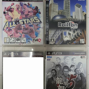 [PS3 중고] WWE 올스타, 레일팬, 용과 같이5, 드래곤볼Z 배틀오브Z, 바이오 하자드5 얼터너티브 에디션, 아머드코어 버딕트데이 팝니다.
