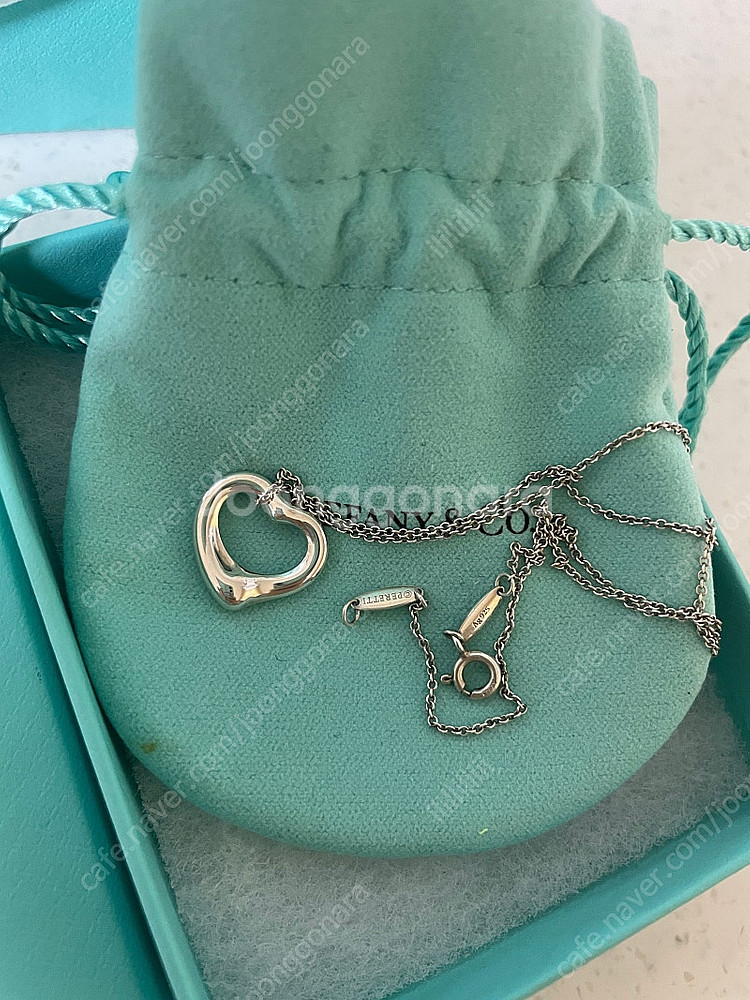 티파니앤코 오픈하트 목걸이--1