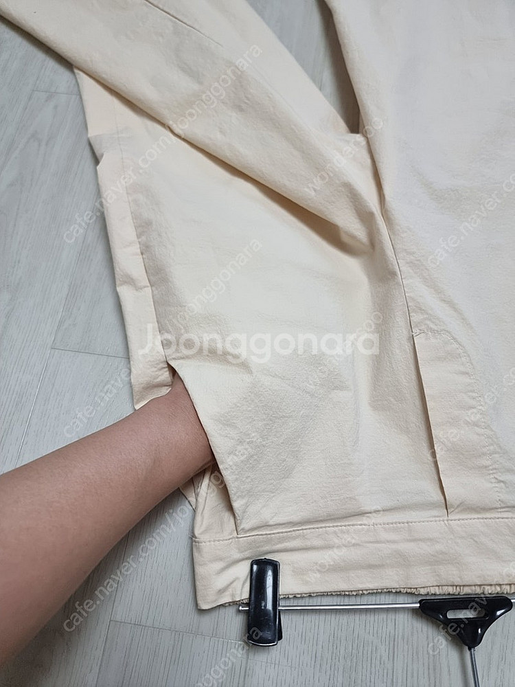 듀마르셀 시원한 면팬츠 시착만 새것 버터크림색--9