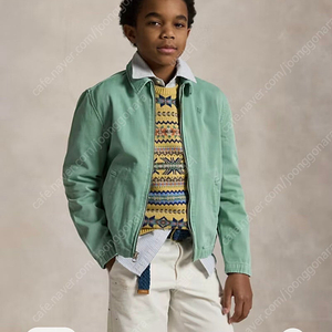 폴로 보이즈 자켓 민트 M 새상품 이미지