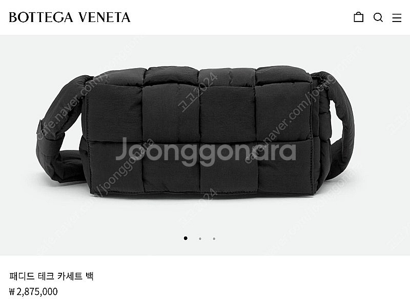 보테가 베네타 - 패디드 테크 카세트 백 판매합니다--1